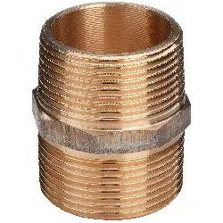 328015 Doppelnippel Rotguss 1/2"