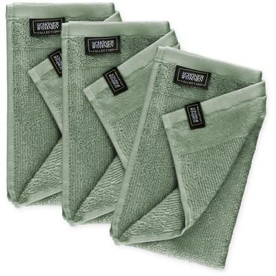 Gaestehandtuecher "Sense", grün, B:30cm L:50cm, Frottee, Obermaterial: 100% Baumwolle, SCHÖNER WOHNEN-KOLLEKTION, Handtücher, mit Velourborte, hautschmeichelnde Airtouch Qualität, super weich