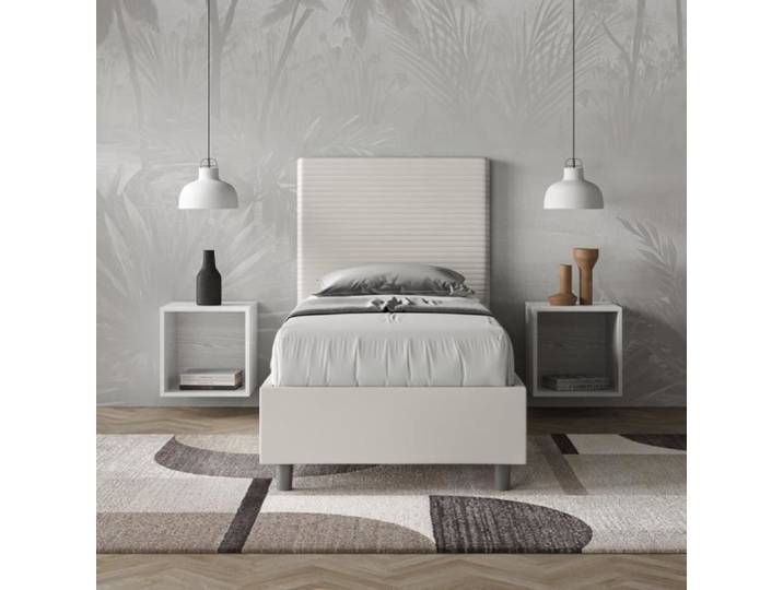 Lit coffre 1 place - FOCUS - Focus 80x210 - Bois massif - Laqué - Sommier relevable