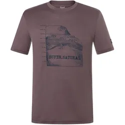 Super Natural, Herren, Funktionsshirt, 7 Peaks (XXL), Rot