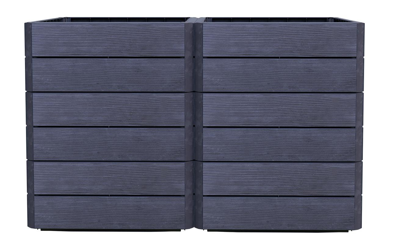 GRAFOTTOGMBH ERGO VARIO 2 Hochbeet Wood, inkl. FLORA 16920908