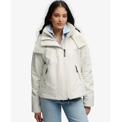 Superdry für Damen. W5012174A Graue Hooded Arctic Jacke (M), Lässig, Recyceltes Polyester
