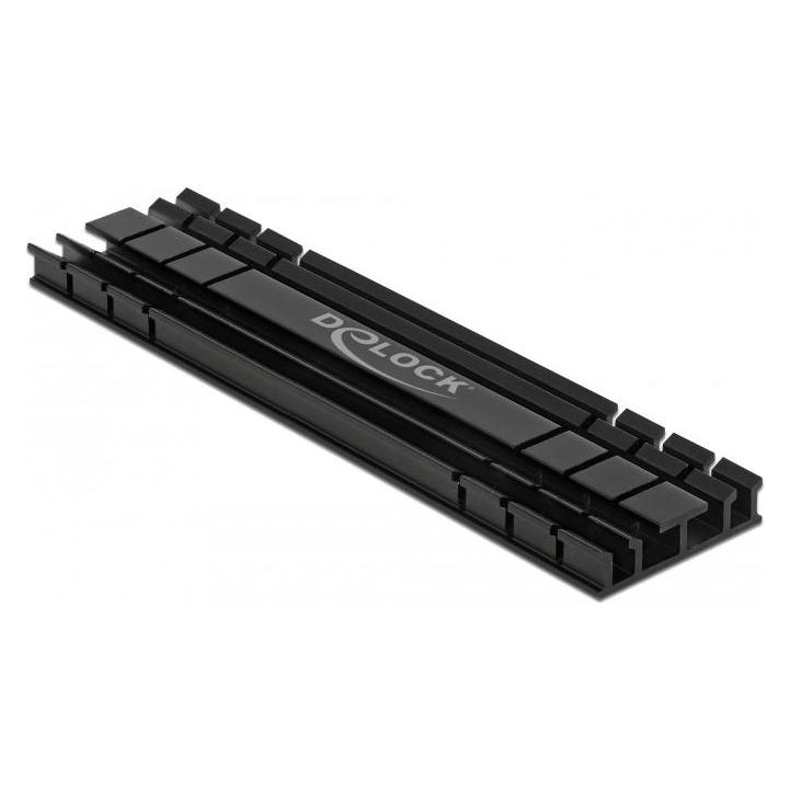 Delock Heatsink flat 100 mm for M.2 module black (18286)