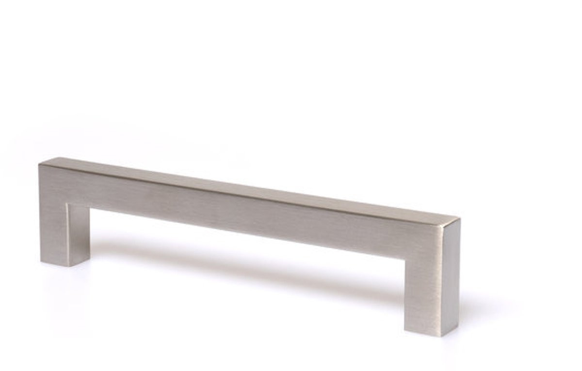 Set van 2 RVS meubelgrepen van 224 mm (12 x 12 mm)