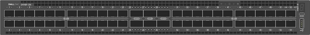 DELL S-Series S4148F-ON, Managed, L2/L3, Rack-Einbau, 1U