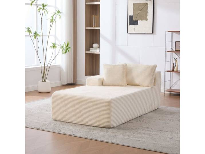 Canapé modulaire - Tissu chenille - Rembourrage mousse haute élasticité 30D - Fond antidérapant - Facile à déplacer