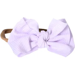 Baby-Stirnband mit Schleife – hellviolett