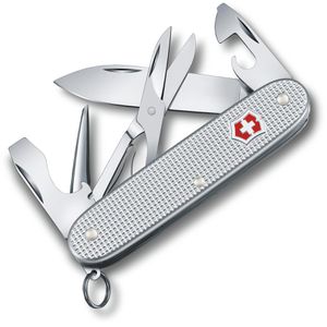 Victorinox Taschenmesser Pioneer Alox X 0.8231.26, silber, 9 Funktionen, mit Metallgriff & Edelstahl-Zweihandklinge