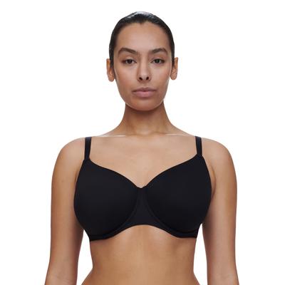 Bügel-BH CHANTELLE "EASY BLISS", Damen, Gr. 75, Cup E, schwarz, Obermaterial: 75% Polyamid, 25% Elasthan, BHs Bügel-BH, Spitze, Blickdichtes Gewebe