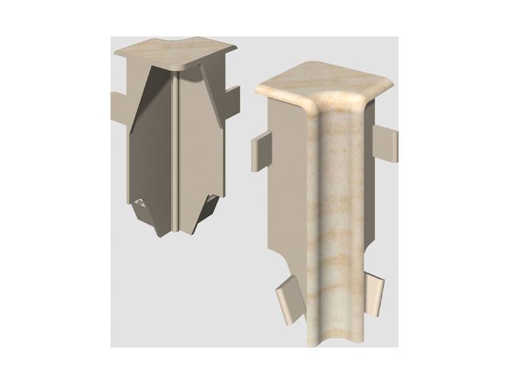 Egger Innenecke 6 cm Eiche creme neues kubisches Profil 2 Stück