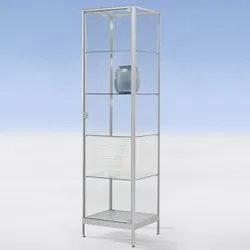 Vollglasvitrine 50 cm abschließbar