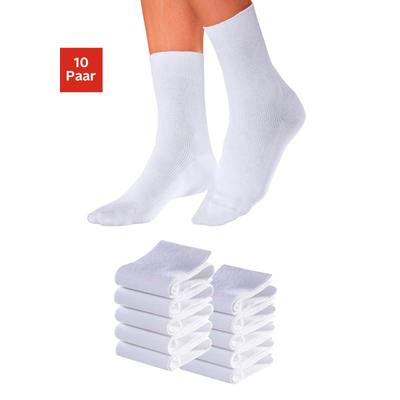 Arbeitssocken GO IN, Herren, Gr. 39-40, weiß, Baumwolle, Polyamid, uni und gemustert, elastisch, Socken, für medizinische Berufe