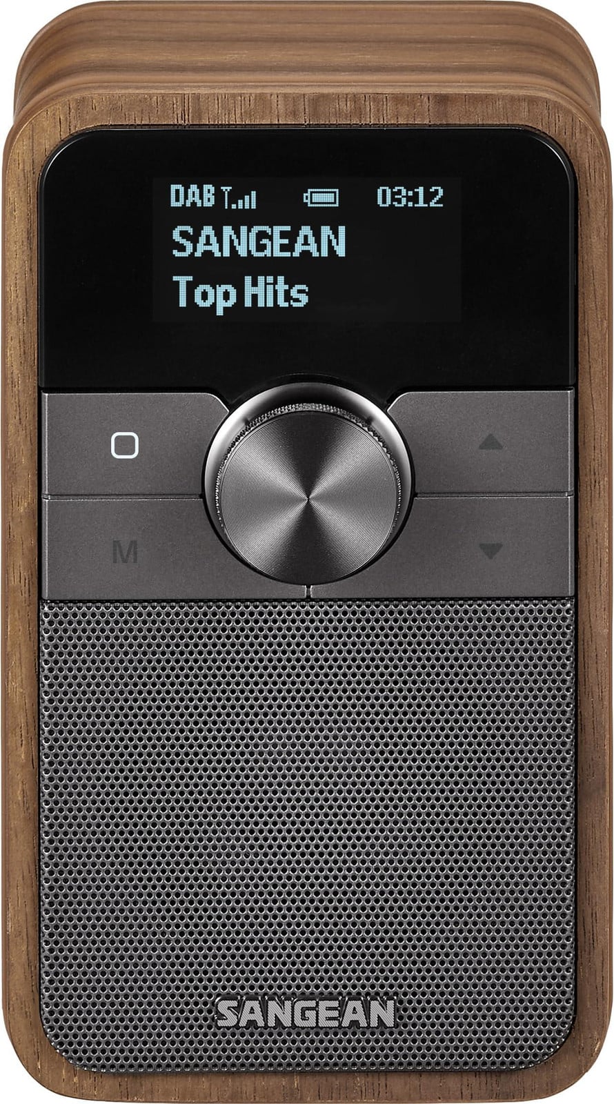 Sangean DDR-8 compacte houten DAB+ en FM-radio met Bluetooth-ontvangst, Vintage Walnut