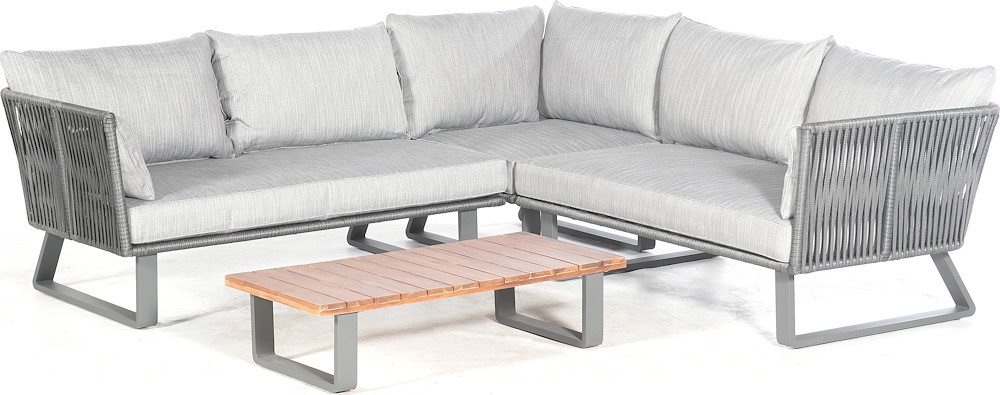 MUESING Lounge-Gruppe Poseidon Polyrope dark-grey Aluminium 16976984