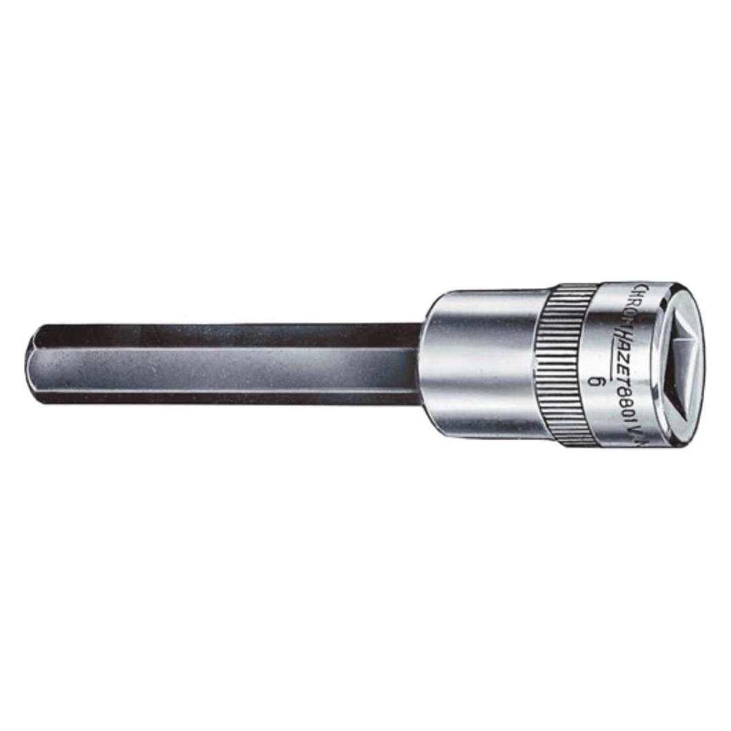 Hazet Schraubendreher-Steckschlüsseleinsatz 8801-6 Vierkant10 mm (3/8 Zoll) Innen Sechskant Pro... (6 mm) (8801-6)