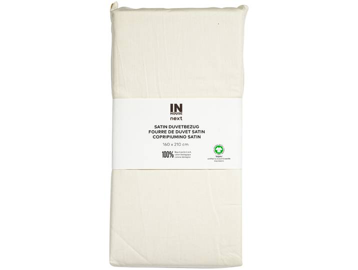 Inhouse Duvet Gots Satin 160x210 ecru