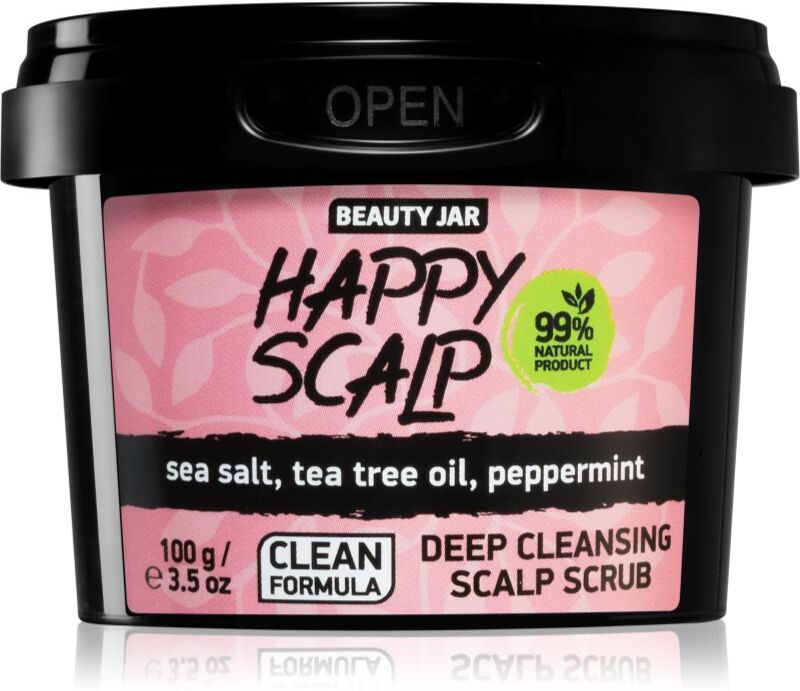 Beauty Jar Happy Scalp Gelée exfoliante pour cuir chevelu gras 100 g