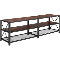 tectake Lowboard    Industrial Holz Dunkel, Rustikal