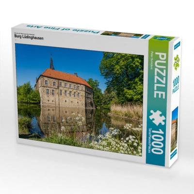 CALVENDO Puzzle Burg Lüdinghausen | 1000 Teile Lege-Größe 64x48cm Foto-Puzzle für glückliche Stunden