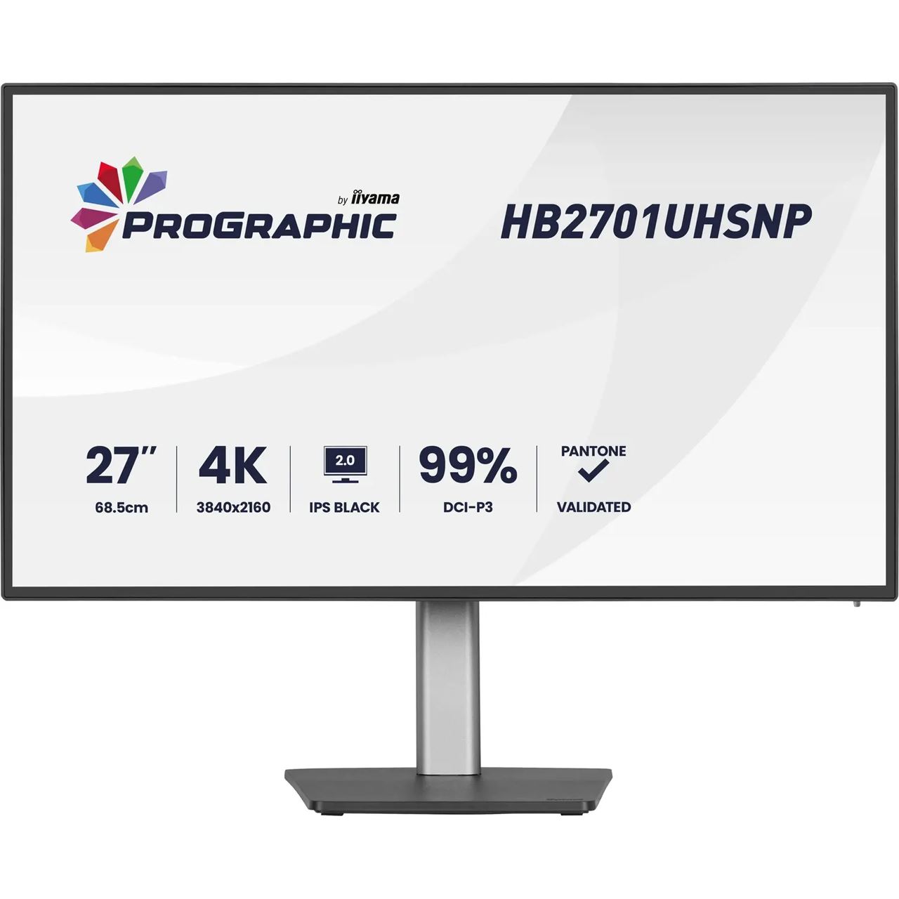 27" (68,58cm) iiyama ProGraphic HB2701UHSNP-B1 schwarz 3840x2160 1x DisplayPort 1.2 / 1x HDMI 2.0 / 1x USB-C mit Displayport