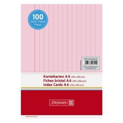 Brunnen KARTEIKAR.A6 LIN ROT/Pà100 (A6, 180 g/m²) (2260120)