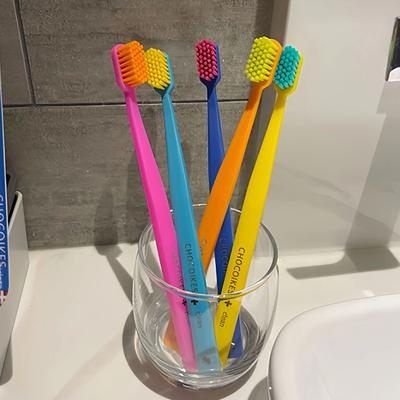 Inspired Living Soft Bristle Travel Toothbrush Set 5 Pack Ergonomic Nylon Toothbrushes For Daily & On the Go Care Soft Bristle Travel Toothbrush Set 5 Pack Ergonomic Nylon Toothbrushes For Daily & On the Go Care