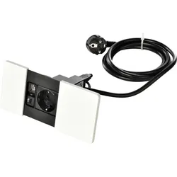 Kopp 939617119 VersaPAD 1f+USB-C, weiß  - 8 Stück