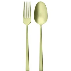 Sambonet Besteck Rock Antique Champagne Servierbesteck 2 tlg., Besteck, Gold