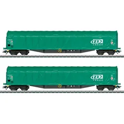 Märklin 47164 H0 Schiebeplanenwagen-Set Rils, SNCB/NMBS, Ep. VI