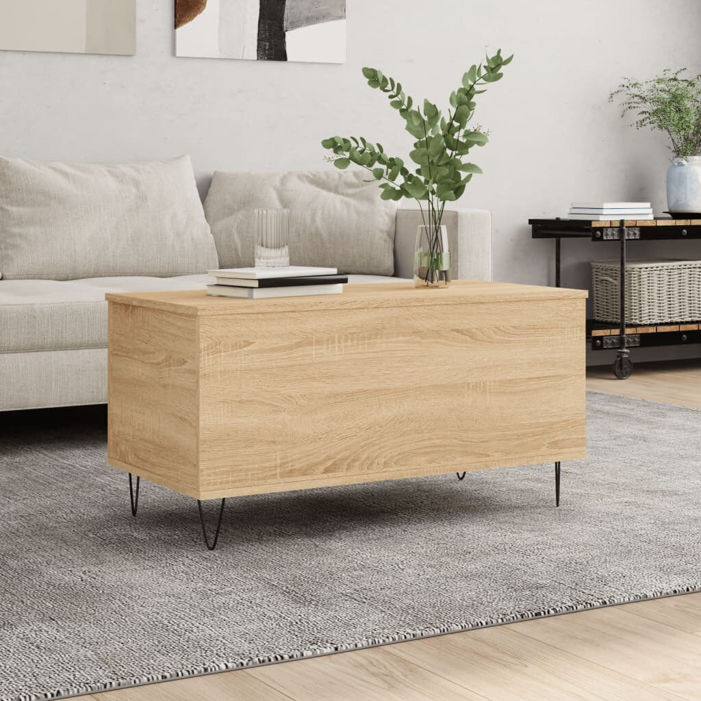 George Oliver Moriaty Coffee Table Sonoma Oak 60cm L x 44.5cm W x 45cm H