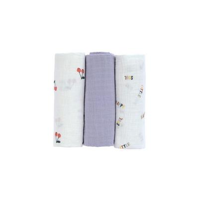 Swaddle & Burp Blanket M GOTS Happy Fruits Pear,