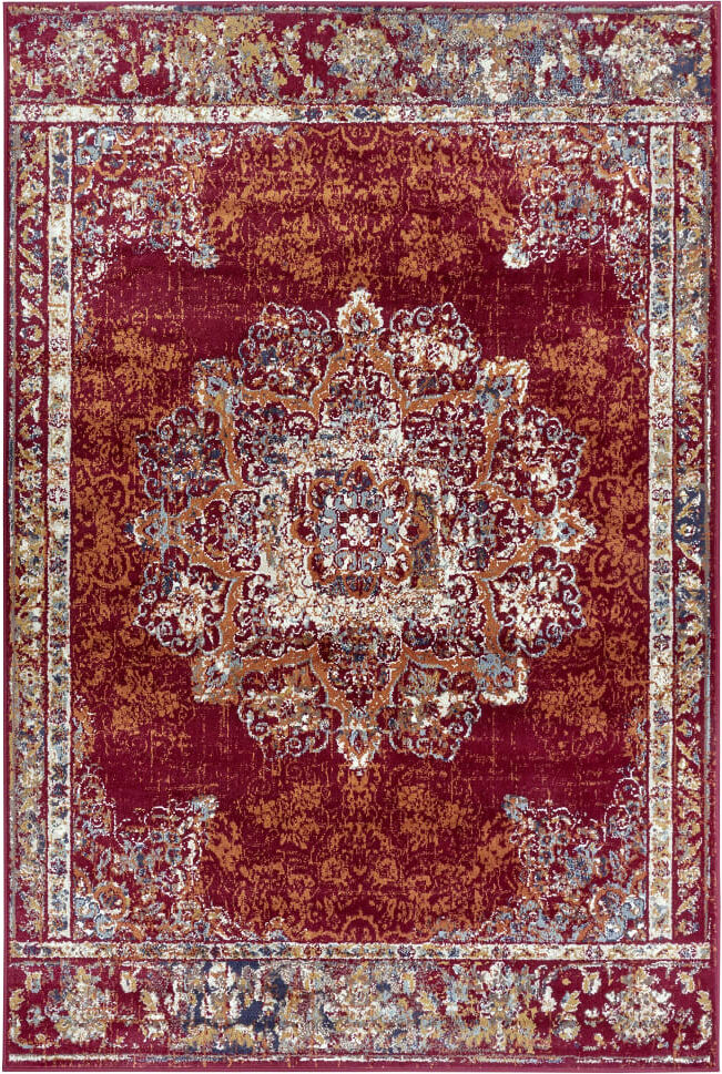 STUDIO DECO Tapis style vintage moderne rouge 200x280cm Rouge 280x1x200cm