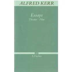 Essays, Belletristik von Alfred Kerr