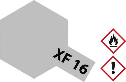 Tamiya Acrylfarbe Aluminium (matt) XF-16 Glasbehälter 23ml
