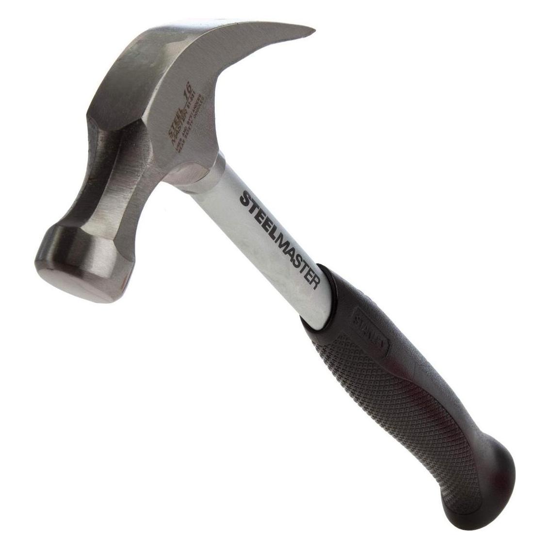 Stanley Steelmaster Klauenhammer (450 g Kopfgewicht, Stahlstiel mit Neoprenhandgriff, geschliffene K (450 g) (1-51-031)