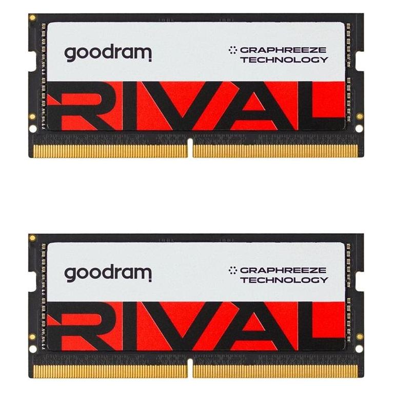 Goodram SODIMM DDR5 2x16Gb 5600MHz CL40 SR RIVAL (2 x 16GB, 5600 MHz, DDR5-RAM, SO-DIMM) (GGEES5-56L40S/32GDC)