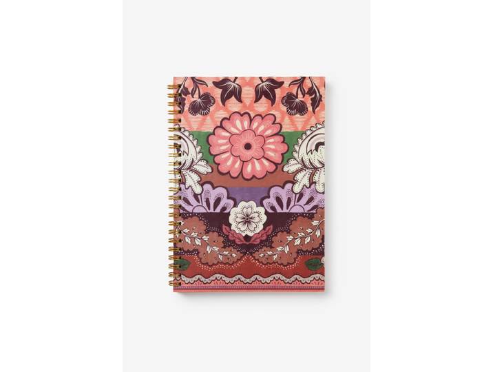 Multicolour A5 notitieboek met bloemenprint