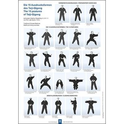 Die 15 Ausdrucksformen des Taiji Qigong Poster, Sonstige von Jiao Guorui, Mgo fachverlage, 978-3-96474-742-6