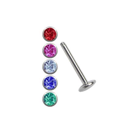Nasenpiercing ADELIA´S "Piercing Lippenpiercing", silber, Piercings, Damen, onesize, Titan, Titan Piercing Labret Stecker im Set