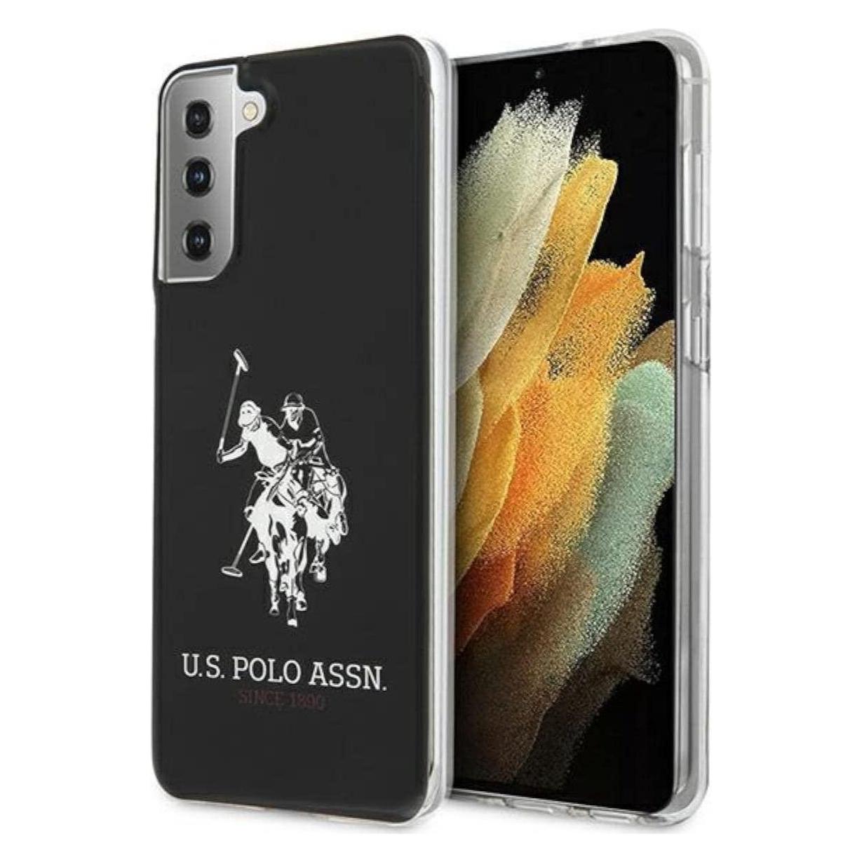 U.S. Polo US POLO US Polo USHCS21MTPUHRBK S21 + G996 black / black glossy large logo (Samsung Galaxy S21+) (USHCS21MTPUHRBK)