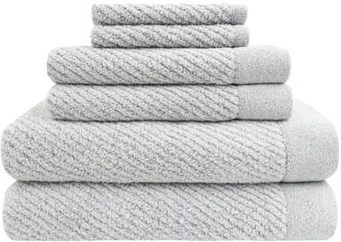 Farberware FBT-010-MC-7 Micro Chip Cotton Yarn-Bath Towel - 6PC