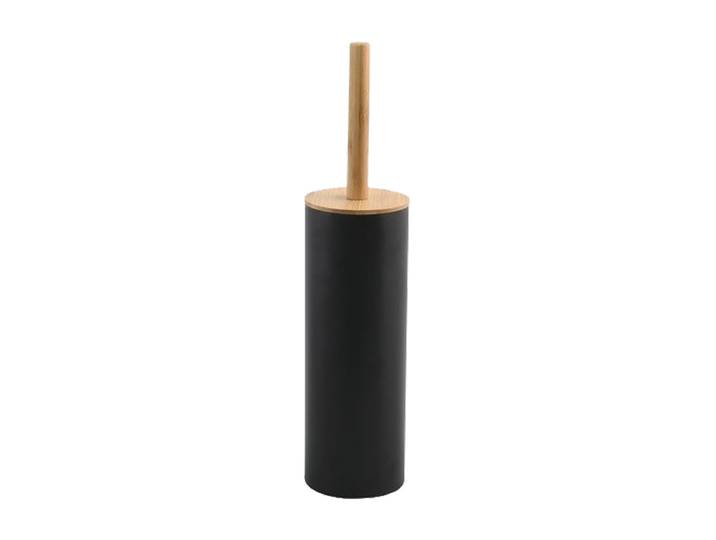 Spirella Toilettenbürste Stahl/Bambushalter ADONIS Schwarz