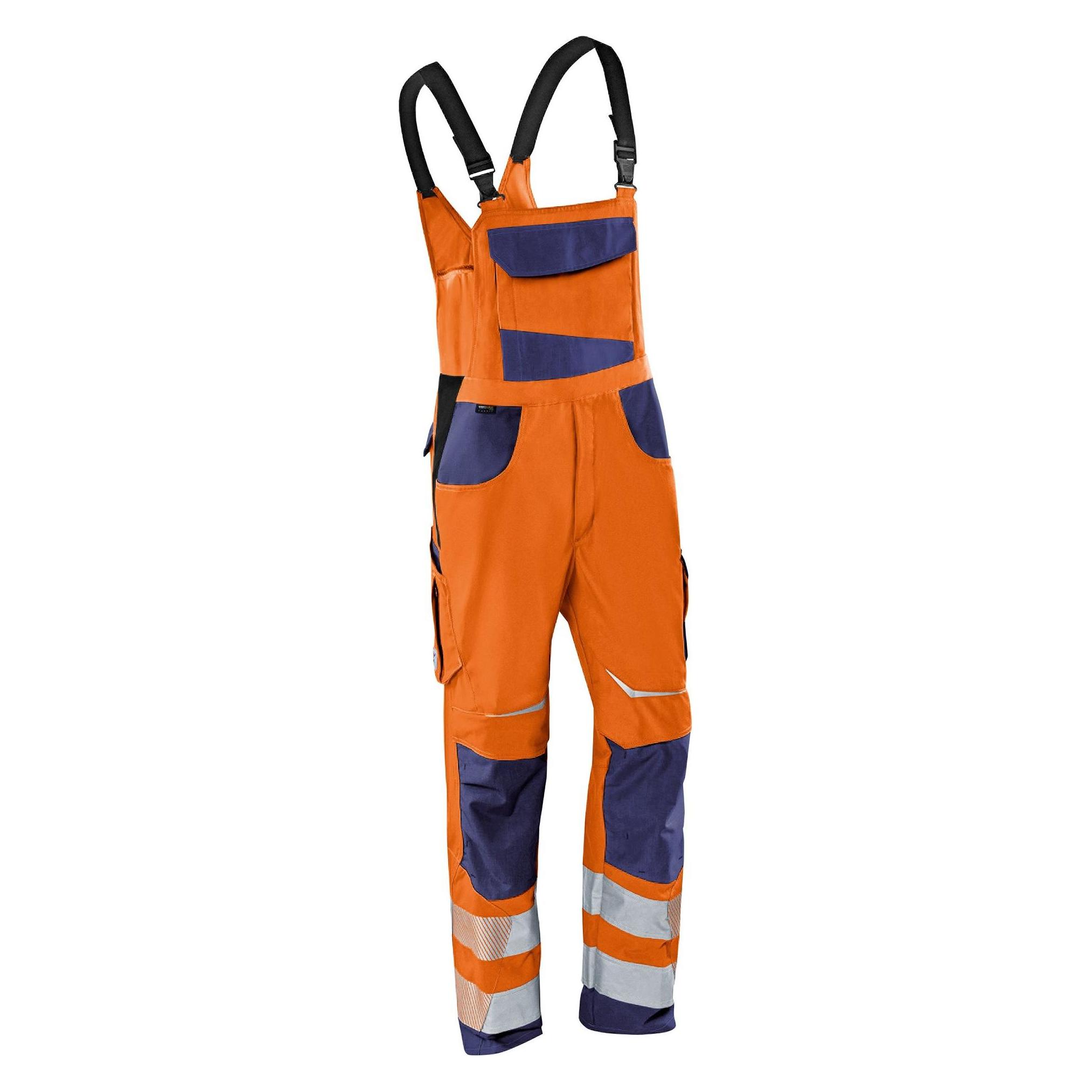 Kübler Latzhose REFLECTIQ PSA 2 warnorange/dunkelblau Form 3207 Grösse 54 (54) (210141)