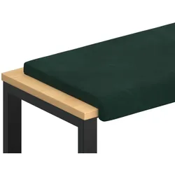 vidaXL Bankkissen Samt Dunkelgrün Tiefe 35 cm