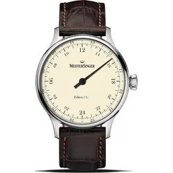 Meistersinger Special Edition 24H Emaille Limited Edition" ED-PM9903-24H" - elfenbein,braun → dunkelbraun - 40mm