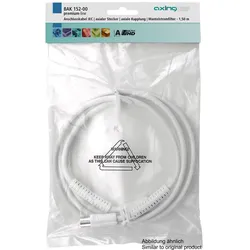 Axing BAK502-00 Anschlusskabel IEC, axialer Stecker, axiale Kupplung, hochgeschirmt, Mantelstromfilter, 5,00 m BAK50200 BAK 502-00