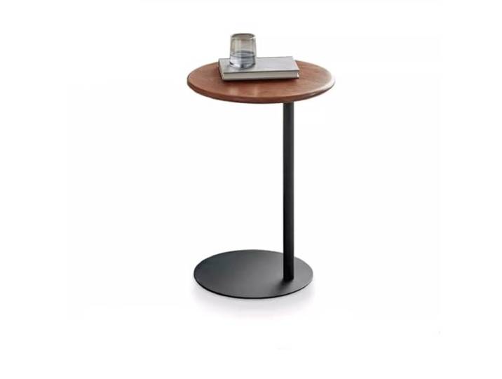 YCCHAH Wohnzimmermöbel Massivholz Beistelltisch Sofa klein rund modern minimalistisch Balkon C-Form Kaffee Getränke Beistelltische Wohnzimmer (B)