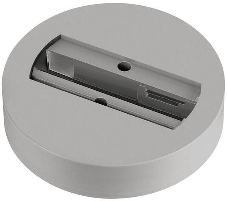 Slv Deckenrosette, Für 1-Phasen-Adapter, Grau - 1 Phasen Stromschienen 230v