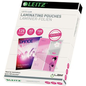 Leitz Laminierfolien 33807 iLAM, DIN A5, 125 mic, glänzend, 100 Stück