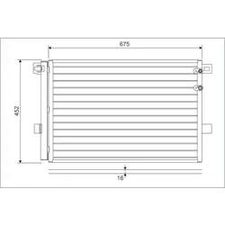 Kondensator Klimaanlage VALEO 814054 für VW Amarok